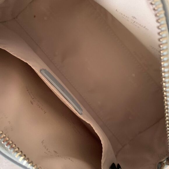 Kate Spade Blue Sparkly Beaded Texture Satchel Handbag Top Handle Bag - Picture 11 of 11